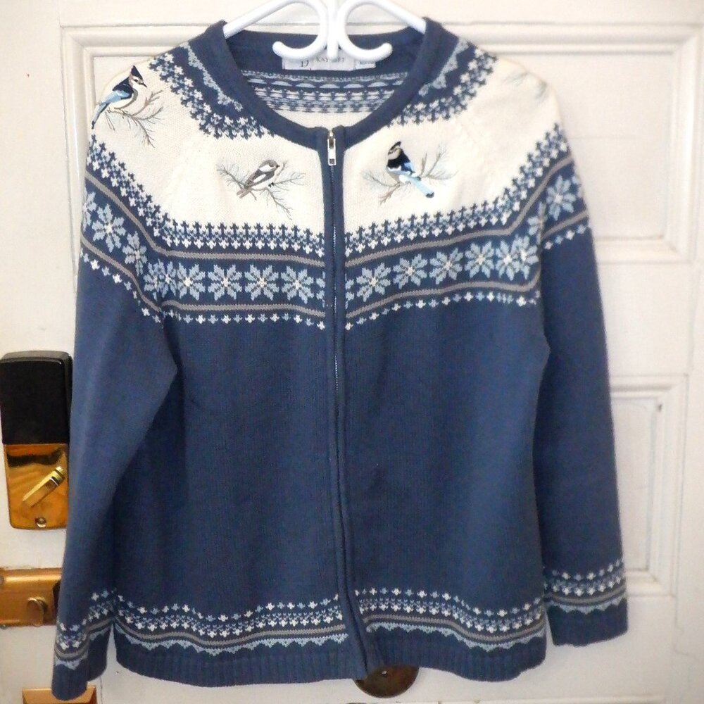 *** KAY DEE *** ~ Cardigan with Zip Front ~ XL ~